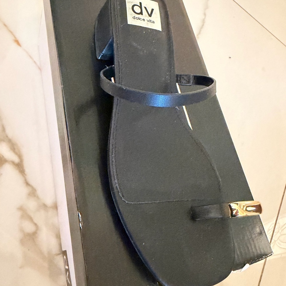 Dolce Vita Black Strappy Sandals